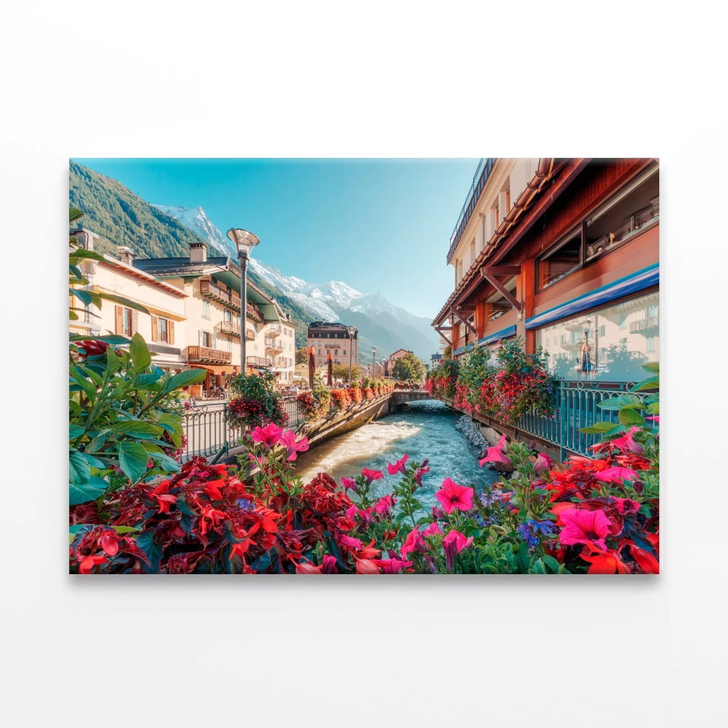 View Of Chamonix Mont Blanc Wall Art Decor 100% Australian Made