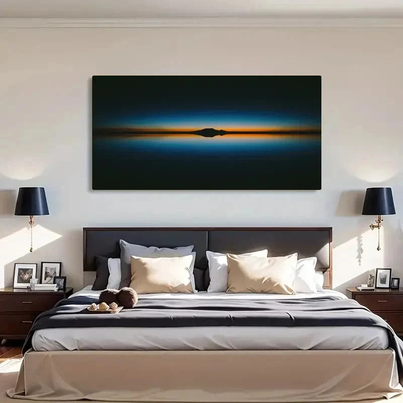 Modern Minimalist Evening Sky Wall Art Canvas Office Home Room Framed 120x60cm