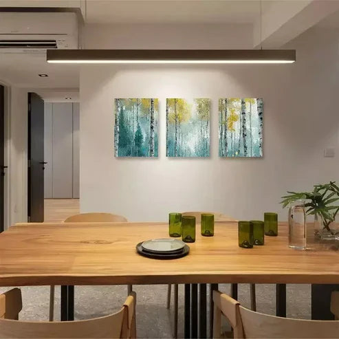 3pcs Forest Abstract Wall Art Canvas Framed 60x90cm - High Quality Print 100% Australian Made Wall Canvas Ready to Hang