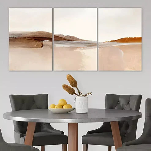 3pcs Ocean Wave Abstract Artwork Canvas Framed 60x90cm - High Quality Print 100% Australian Made Wall Canvas Ready to Hang