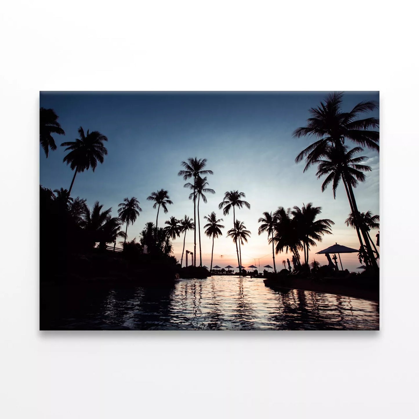 Twilight At A Tropical Beach Wall Art Decor 100% Australian Made