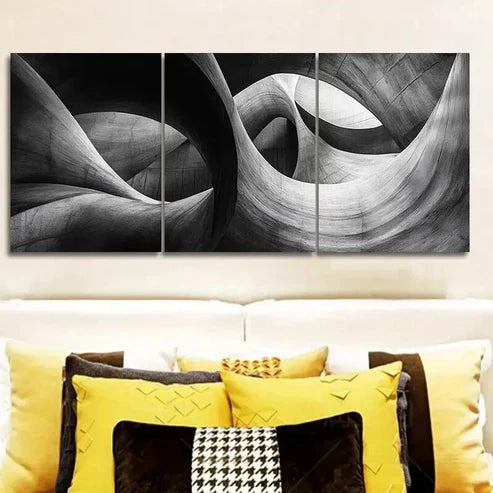 3pcs Abstract Art Deco Classic Wall Art Set Canvas Unframed - High Quality Print 100% Australian Made Wall Canvas