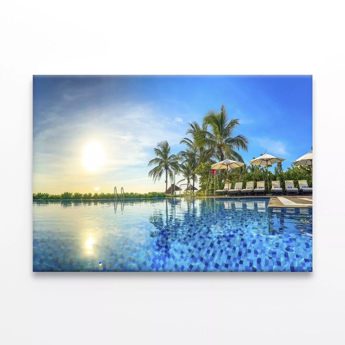 Pool Resort In Da Nang, Vietnam Wall Art Decor 100% Australian Made
