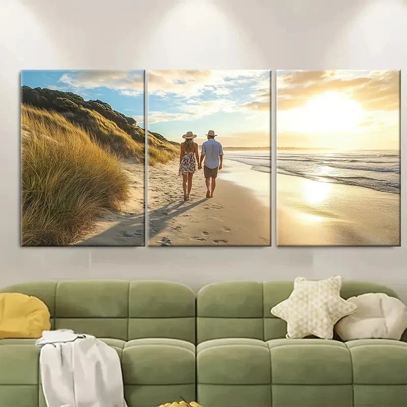 3pcs Phillip Island Australia Travel Print Metal Print Ready to Hang Art