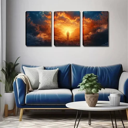 3pcs ,People In Dreams Wall Art Canvas Unframed - High Quality Print 100% Australian Made Wall Canvas