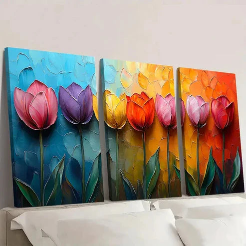 3pcs Spring Weddings & Modern Spaces TU Wall Art Set Canvas Unframed - High Quality Print 100% Australian Made Wall Canvas