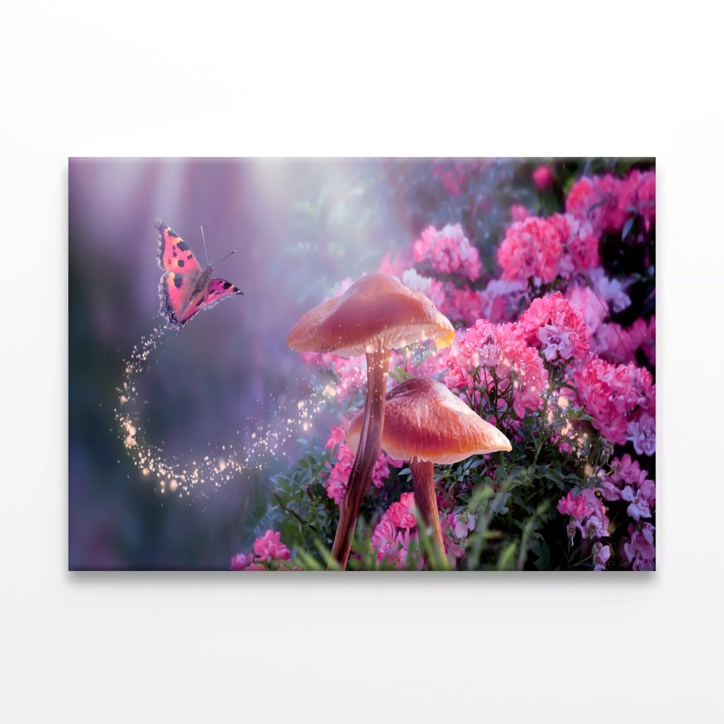 Magical Mushrooms and Butterfly Wall Art Decor 100% Australian Made