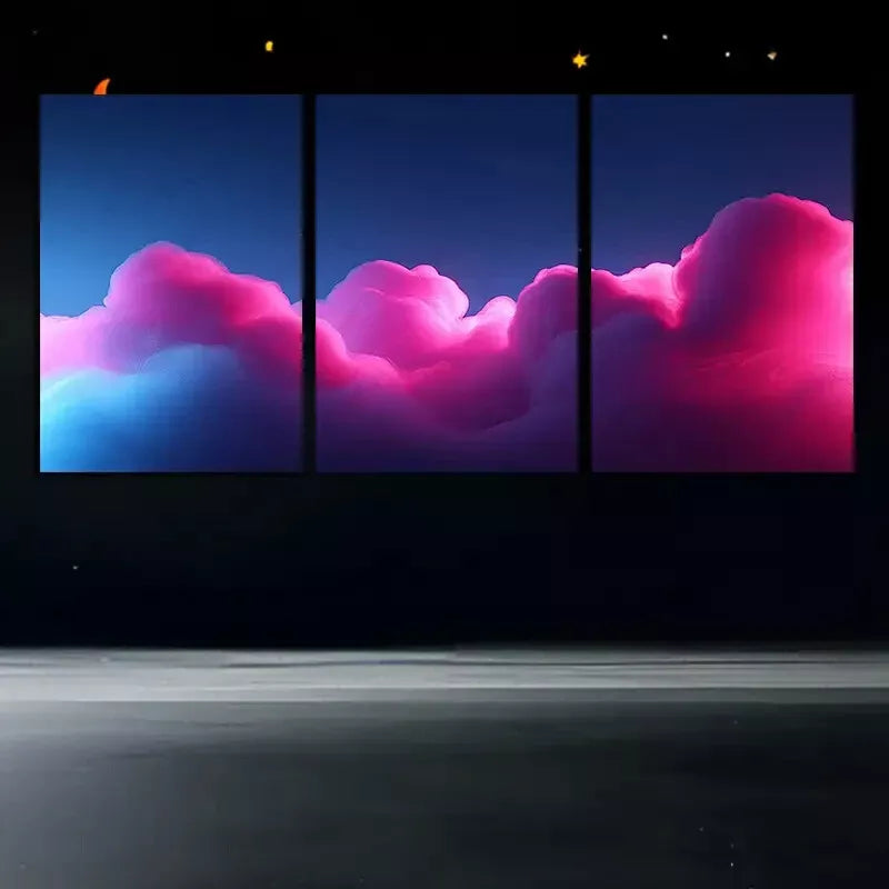 3pcs Beautiful sky Canvas Framed 40x60cm - High Quality Print 100% Australian Made Wall Canvas Ready to Hang