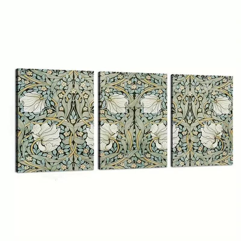 3pcs Abstract Nature Floral Art Canvas Framed 40x60cm - High Quality Print 100% Australian Made Wall Canvas Ready to Hang