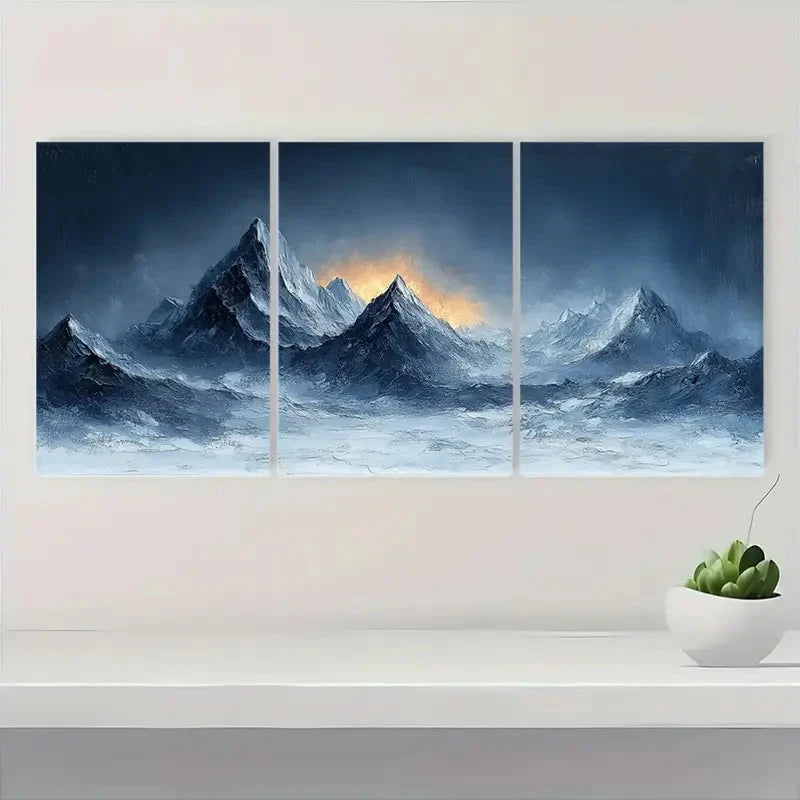 3pcs Gray Minimalist Boho Home Decor GM Wall Art Set Canvas Framed 60x90cm - High Quality Print 100% Australian Made Wall Canvas Ready to Hang