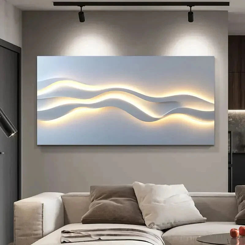 Scandinavian Style Minimalist Wall Art Canvas Office Home Room Framed 120x60cm