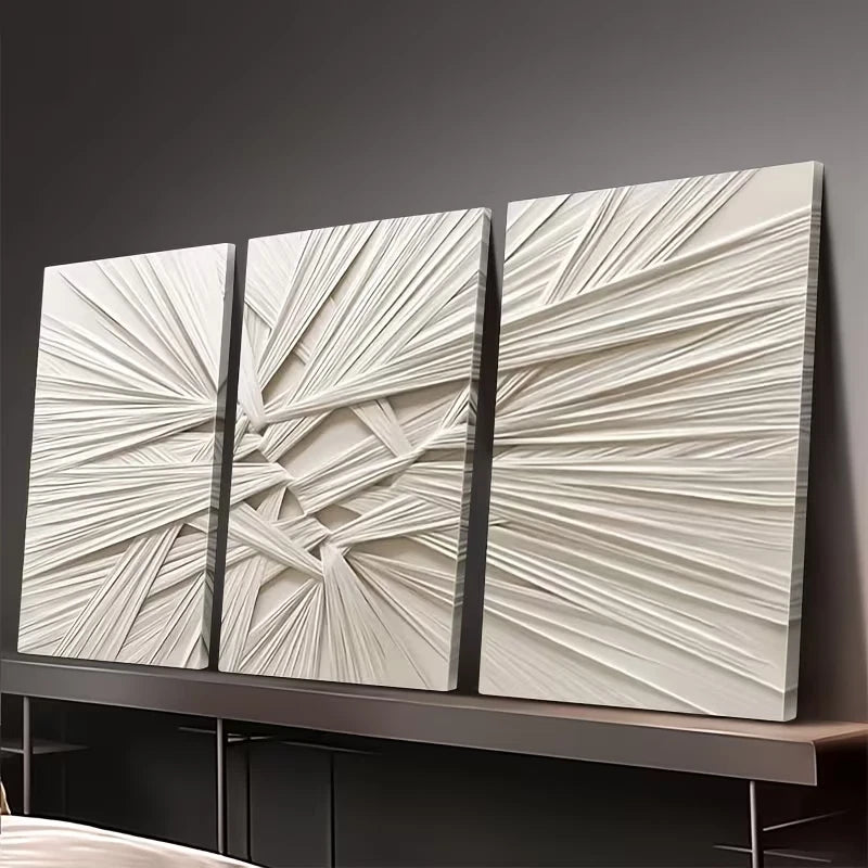 3pcs Modern Minimalist Abstract Wall Art Set Canvas Framed 50x70cm – High Quality Print, 100% Australian Made, Ready to Hang