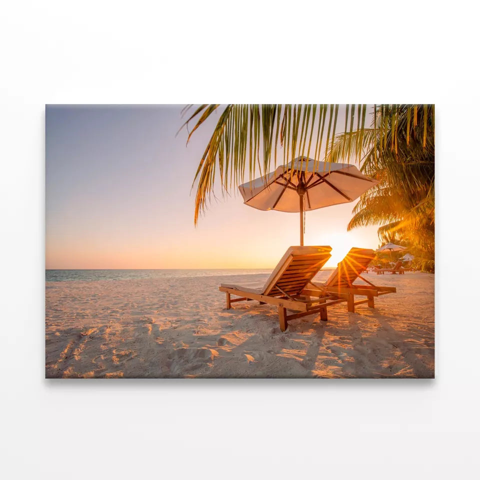 Beautiful Tropical Sunset Scenery Wall Art Decor 100% Australian Made