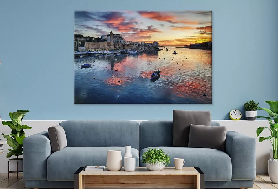 Malta Island Mediterranean Sea Wall Art Decor 100% Australian Made