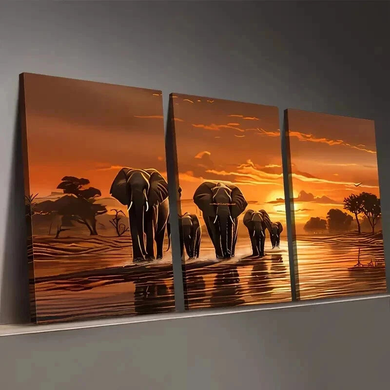 3pcs Featuring Natural Landscapes Perfect Wall Art Set Canvas Framed 40x60cm - High Quality Print 100% Australian Made Wall Canvas Ready to Hang