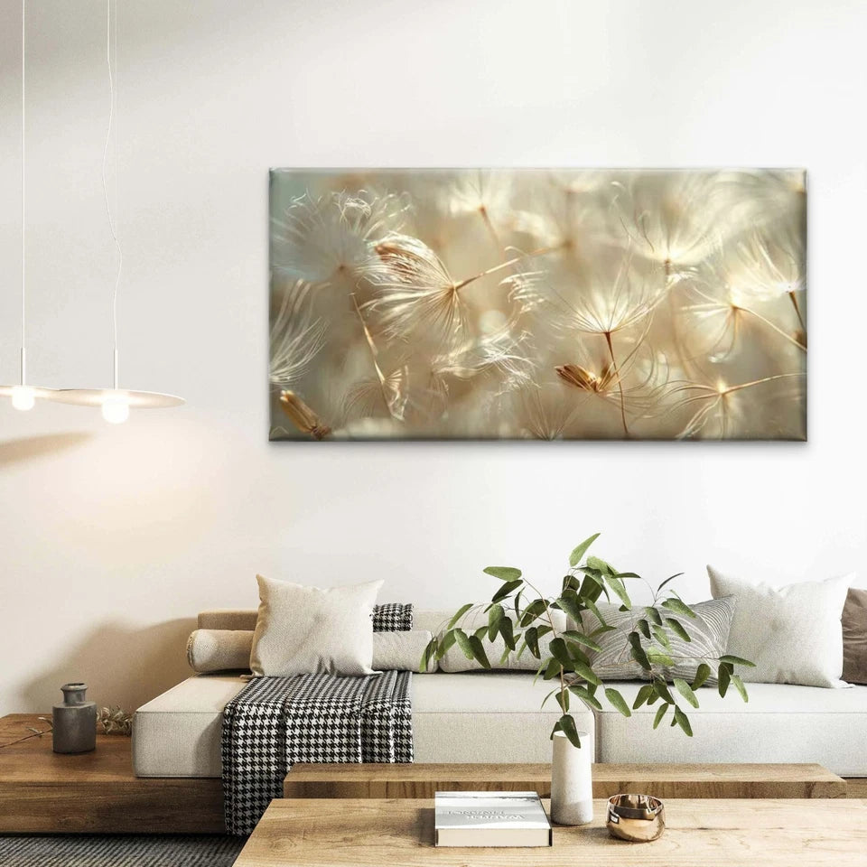 Golden Whispers of the Wind Wall Art Canvas Office Home Room Framed 120x60cm