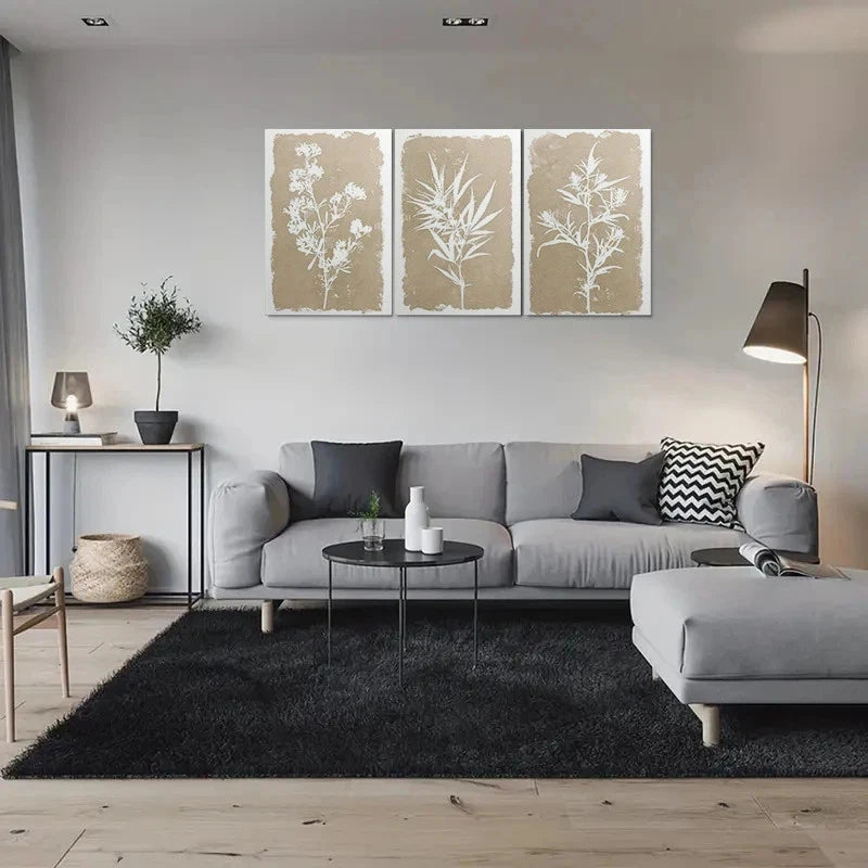 3pcs Botanical Illustrations Botanical Metal Print Ready to Hang Art