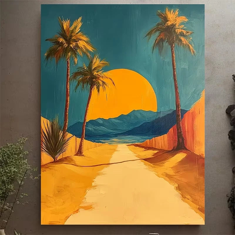 Palm Springs Desert Landscape Metal Print Ready to Hang