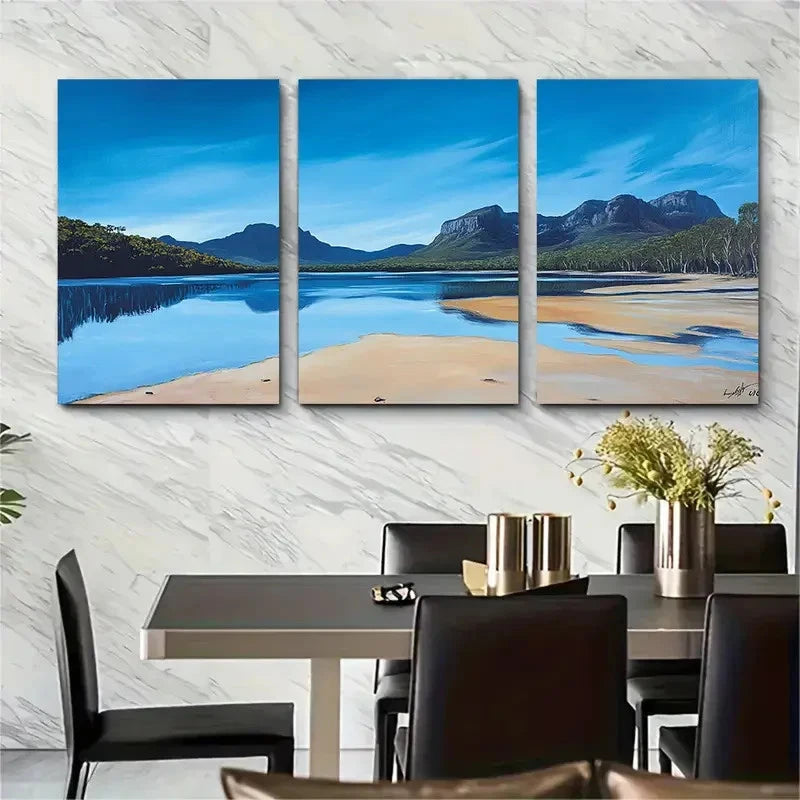 3pcs Grampians National Park Australian Nature Wall Art Set Canvas Framed 40x60cm - High Quality Print 100% Australian Made Wall Canvas Ready to Hang