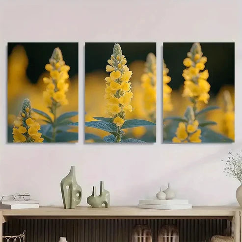 3pcs Warm Mountain Sunrise Nacture Wall Art Set Canvas Unframed - High Quality Print 100% Australian Made Wall Canvas