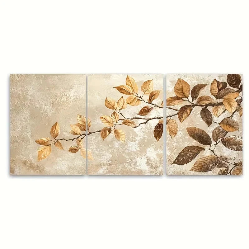 3pcs Botanical Rustic Galldry Wall Art Set Canvas Framed 40x60cm - High Quality Print 100% Australian Made Wall Canvas Ready to Hang