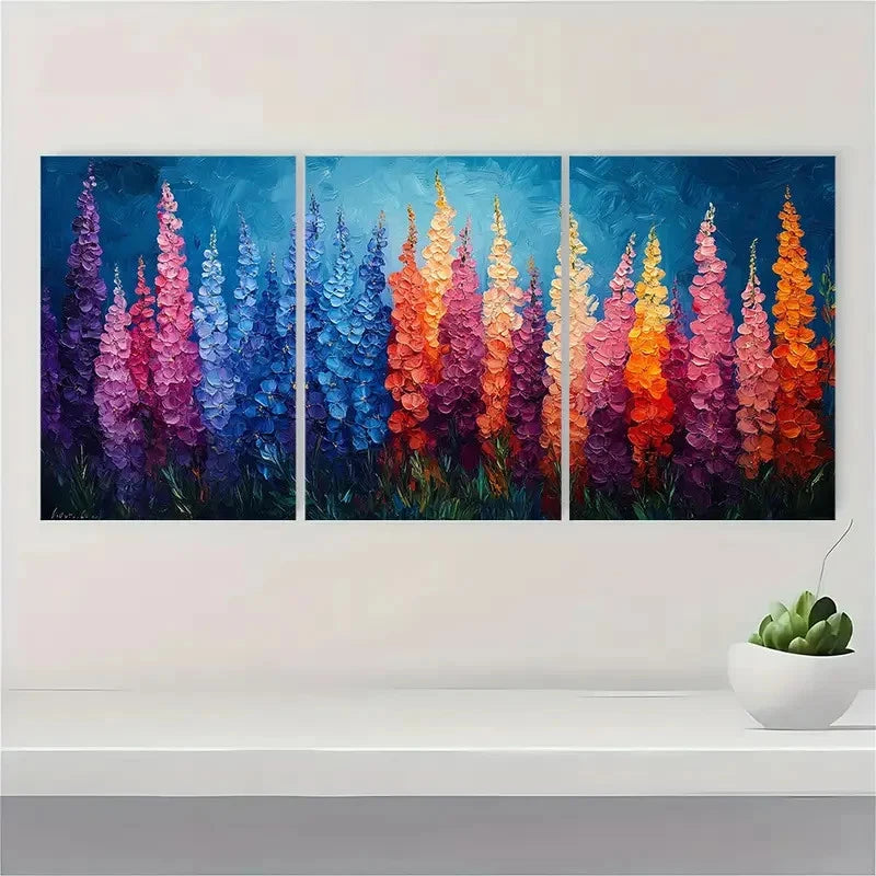 3pcs Snapdragon Flower Peaceful Perfect Wall Art Set Canvas Framed 40x60cm - High Quality Print 100% Australian Made Wall Canvas Ready to Hang