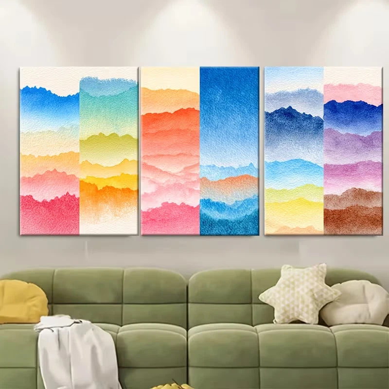 3pcs Various Sunset Clipart, Sunset Wall Art Set Canvas Framed 60x90cm - High Quality Print 100% Australian Made Wall Canvas Ready to Hang