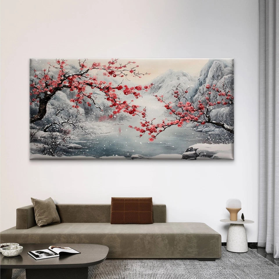Flowers Wonderful Harmony Wall Art Canvas Office Home Room Framed 120x60cm