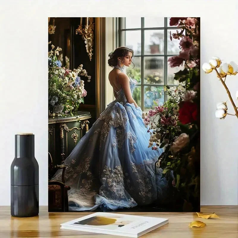 Beautiful Woman Style Of Annie Leibovitz Depicts 40x60cm Metal Print Ready to Hang