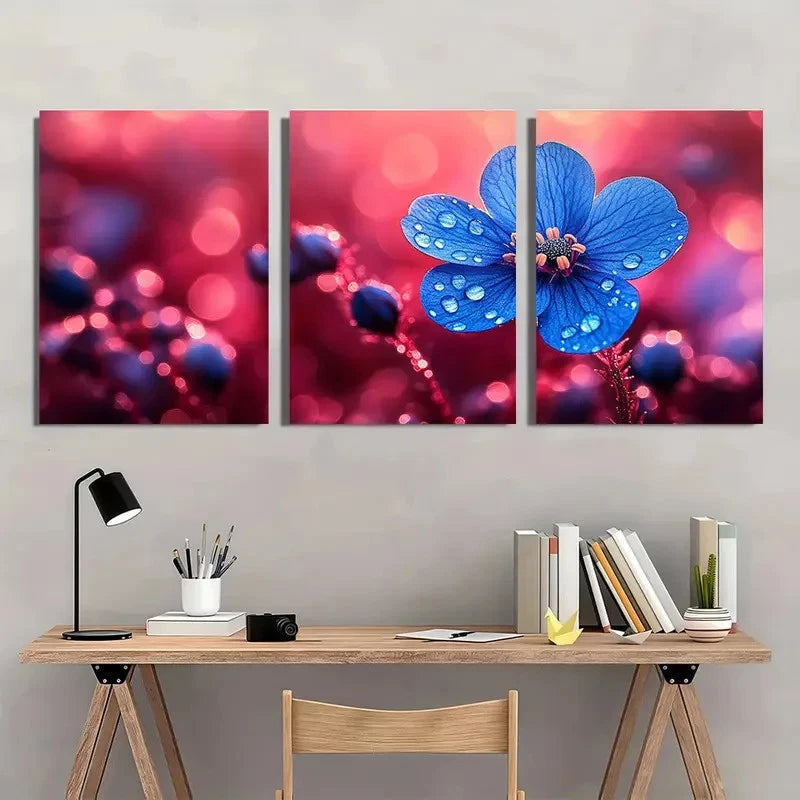 3pcs Scorpion Grasses Flower Garden Perfect Wall Art Set Canvas Framed 40x60cm - High Quality Print 100% Australian Made Wall Canvas Ready to Hang