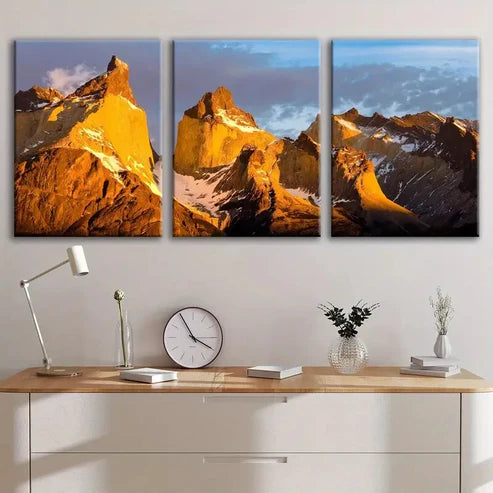 3pcs Torres del Paine National Park Perfect Wall Art Canvas Unframed - High Quality Print 100% Australian Made Wall Canvas