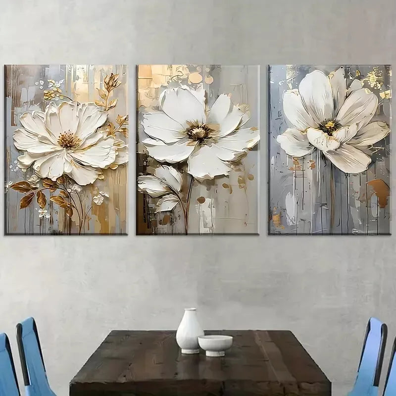 3pcs Modern Abstract Fashion Light Luxury Wall Art Set Canvas Framed 40x60cm - High Quality Print 100% Australian Made Wall Canvas Ready to Hang