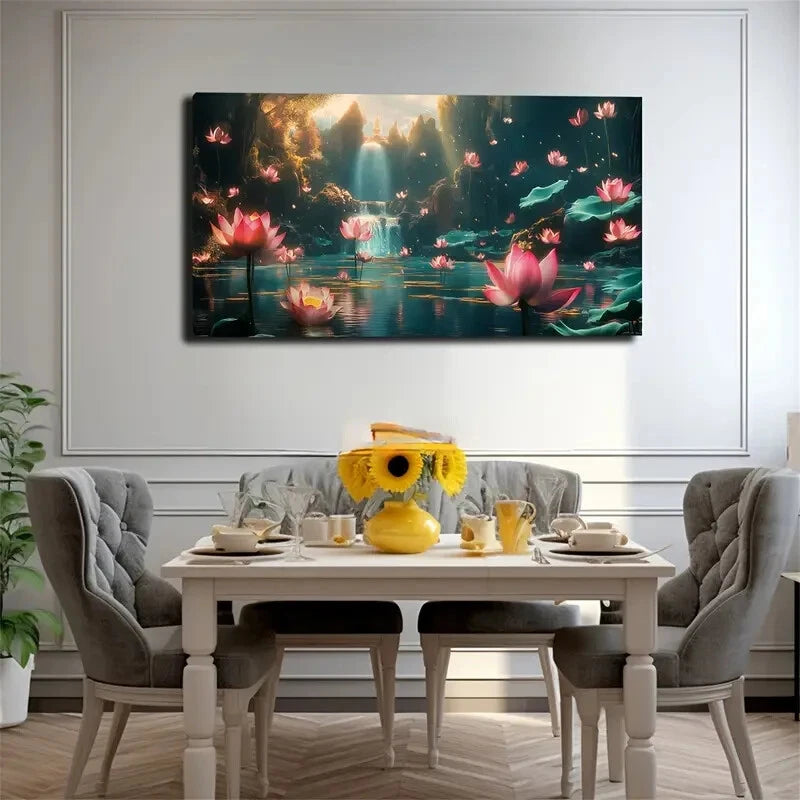 Modern Minimalist Nature Scene Wall Art Canvas Office Home Room Framed 120x60cm