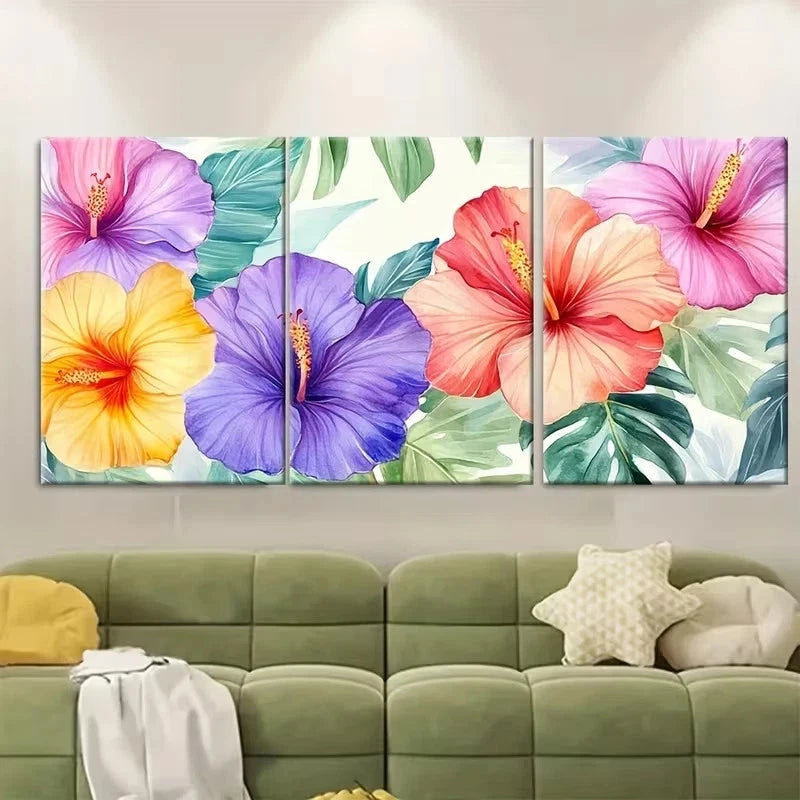 3pcs Turneresque atmosphere the Balearic Island Wall Art Set Canvas Framed 50x70cm - High Quality Print 100% Australian Made Wall Canvas Ready to Hang