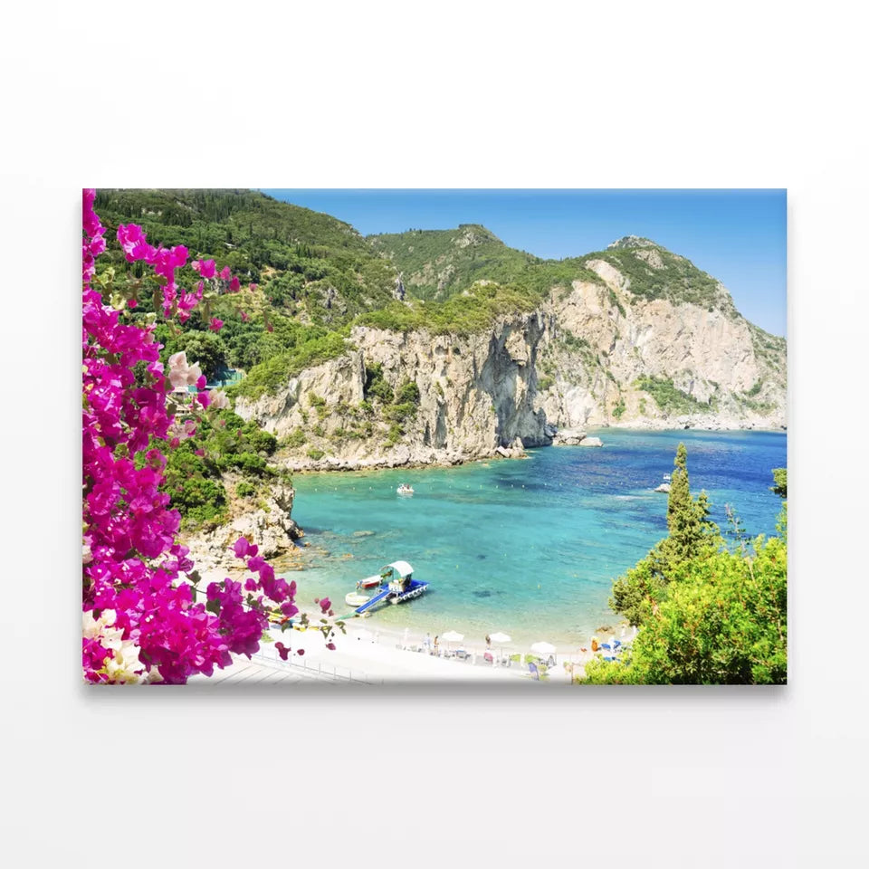 Amazing Beaches Of Corfu Greece Wall Art Decor 100% Australian Made