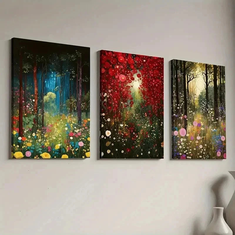 3pcs Natural Plant Leaves Landscape Perfect Wall Art Set Canvas Framed 40x60cm - High Quality Print 100% Australian Made Wall Canvas Ready to Hang