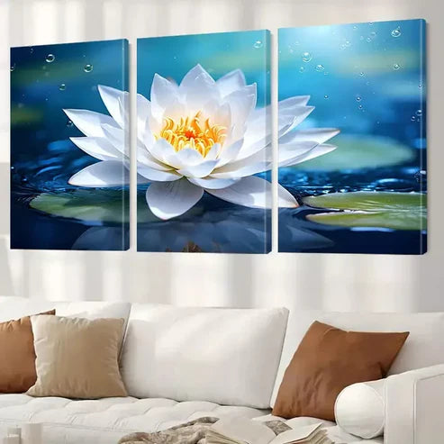 3pcs Abstract Classic Serene Beauty Aesthetic Canvas Unframed - High Quality Print 100% Australian Made Wall Canvas