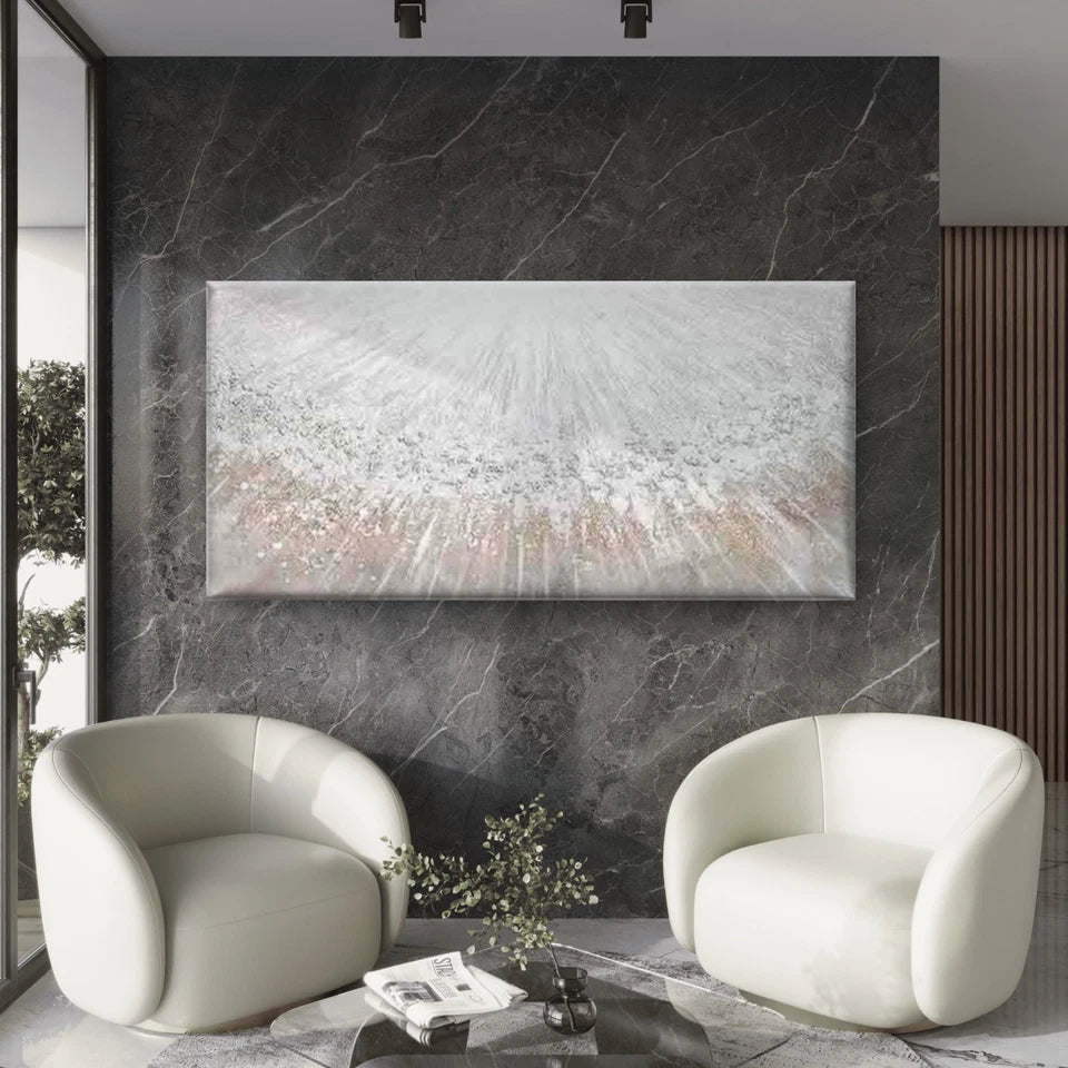 Abstract Bohemian Textured Wall Art Canvas Office Home Room Framed 120x60cm