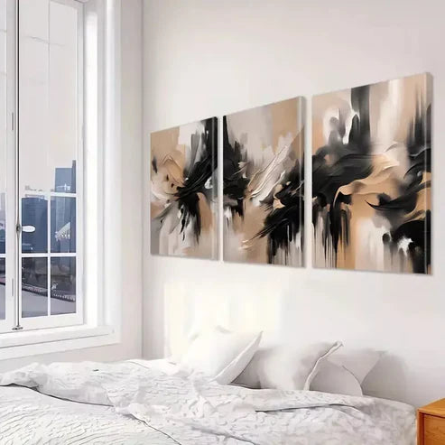3pcs Abstract Canvas Wall Art Set Canvas Framed 50x70cm - High Quality Print 100% Australian Made Wall Canvas Ready to Hang