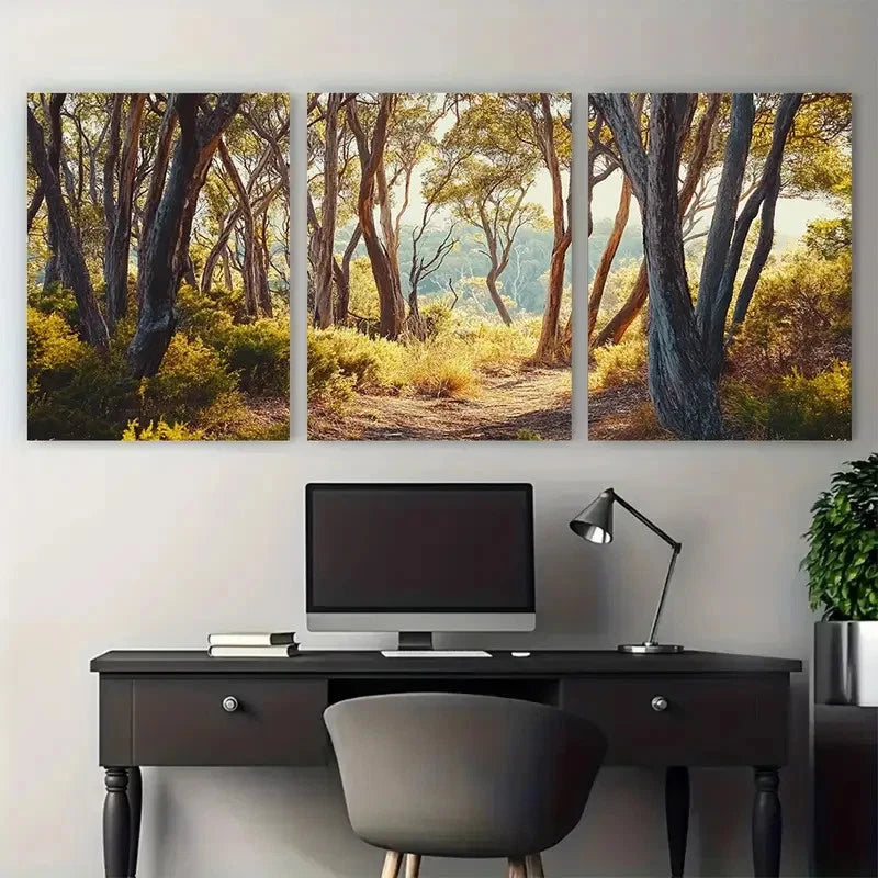 3pcs Margaret River Australia Landscape Wall Art Set Canvas Framed 60x90cm - High Quality Print 100% Australian Made Wall Canvas Ready to Hang