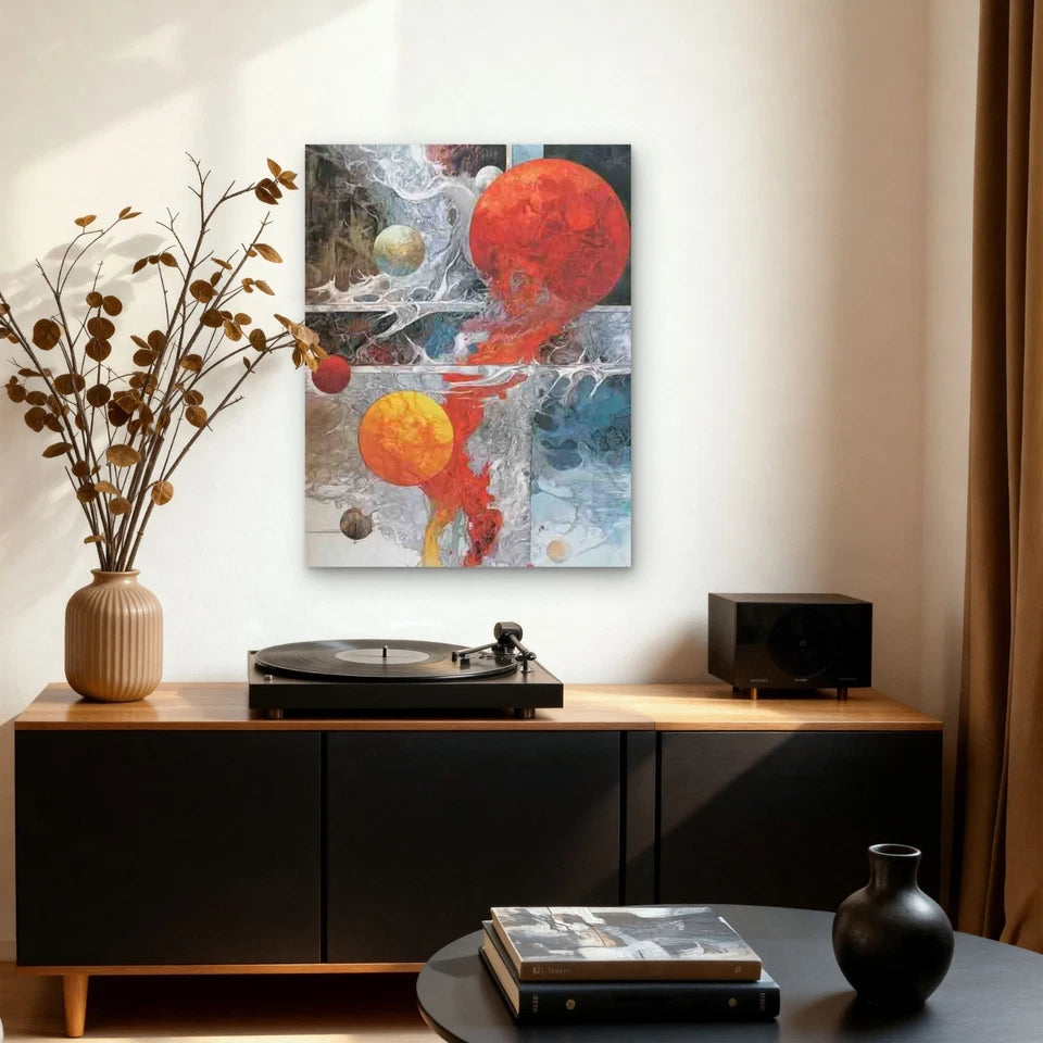 Abstract Art for Genesis 40x60cm Metal Print Ready to Hang
