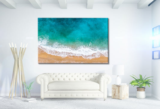 Stunning beach wave, sea, beach ,Print 100% Australian Made