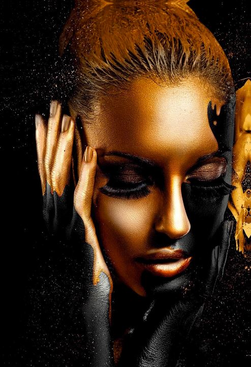 Woman Face Closeup Fashion Photograph Home Decor Premium Quality Poster Print Choose Your Sizes