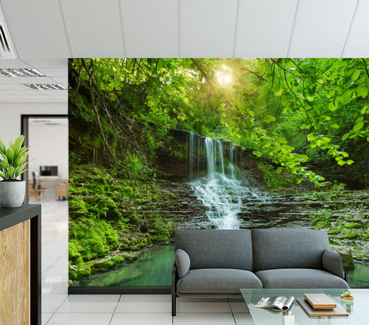 Wallpaper Murals Peel and Stick Removable Waterfall Scenery High Quality