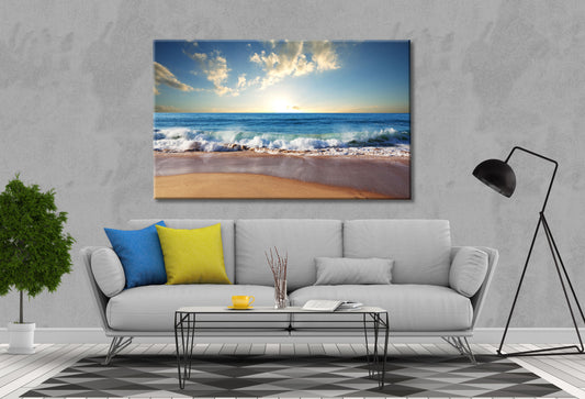 Stunning beach wave, sea, beach ,Print 100% Australian Made