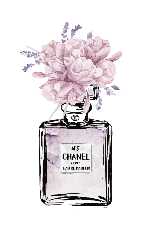 Perfume Fashion Watercolor Paint Print 100% Australian Made