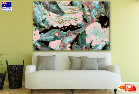 Leaves & Floral Painting Print 100% Australian Made