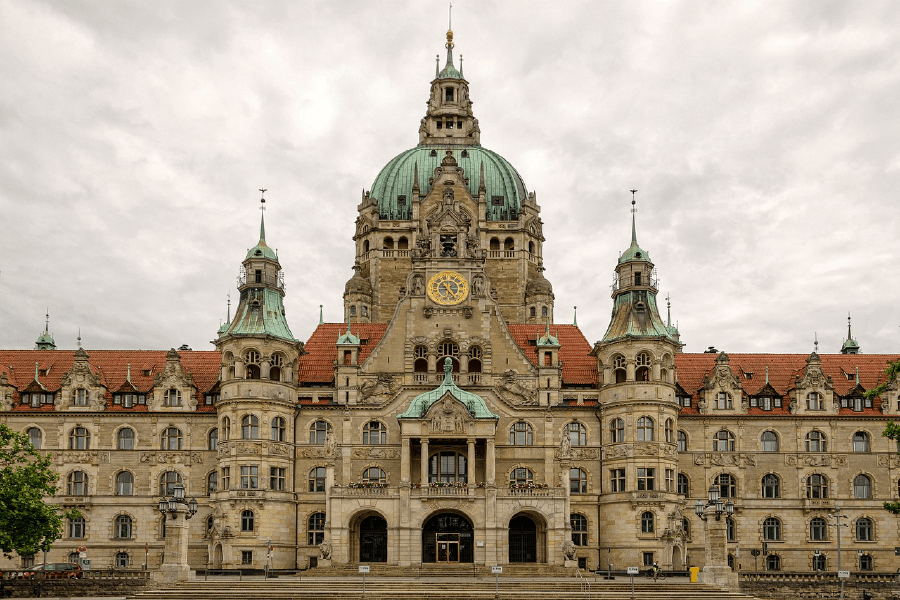 Town City Hall In Hanover Germany Print 100% Australian Made