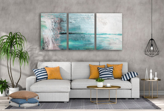 3 Set of Colorful Abstract Design High Quality Print 100% Australian Made Wall Canvas Ready to Hang