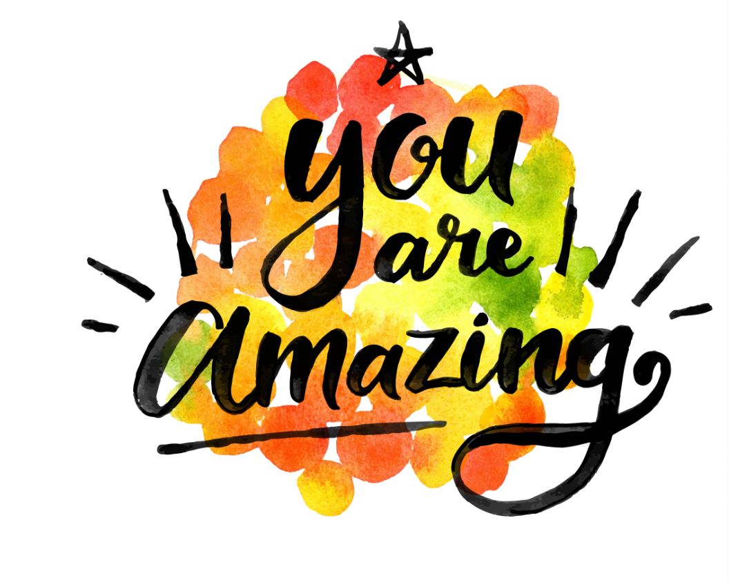 Happy Quote Watercolor Painting Home Decor Premium Quality Poster Print Choose Your Sizes